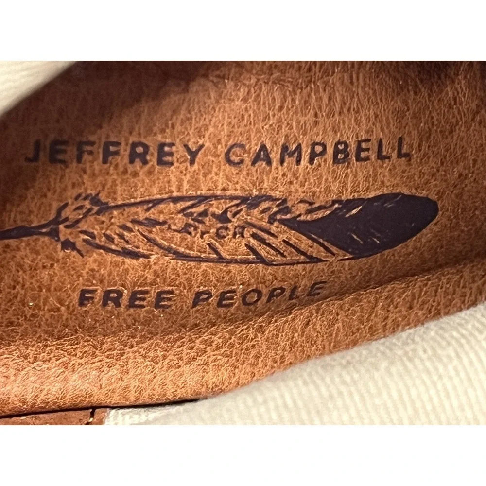 Jeffrey Campbell Free People Suede Boots Booties Sz 5 VGUC Fringe Studs